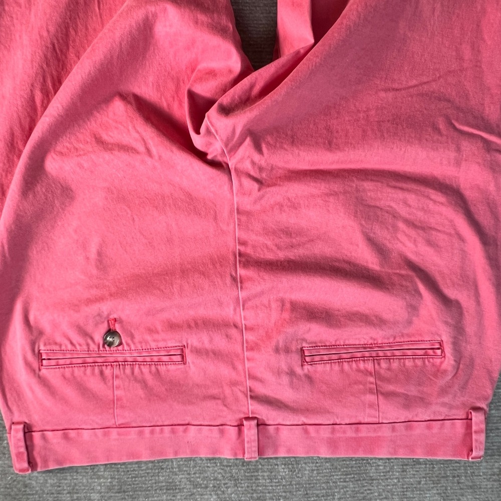 Vineyard Vines Mens Breaker Pant Pink Cotton Stretch Chino Trousers 36x30 - Picture 8 of 9